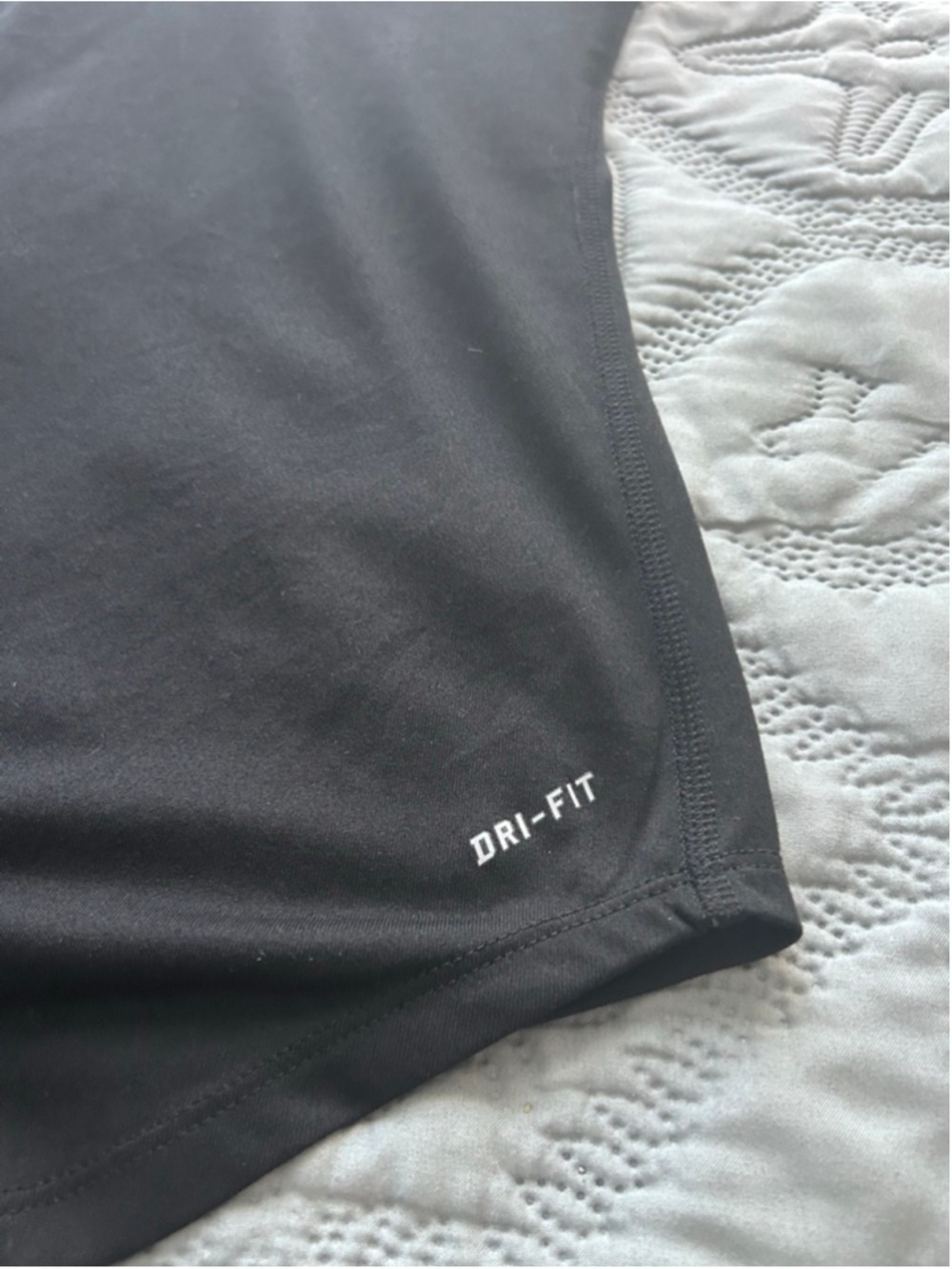 Nike Dri-FIT Racerback Tank Top Black Mesh Panel Athletic Women’s L - Picture 7 of 11